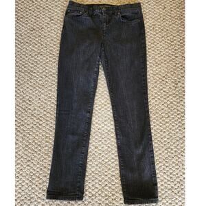 Lauren Jeans Co, by Ralph Lauren Modern Skinny Women's Jeans Black Stripe Size 6
